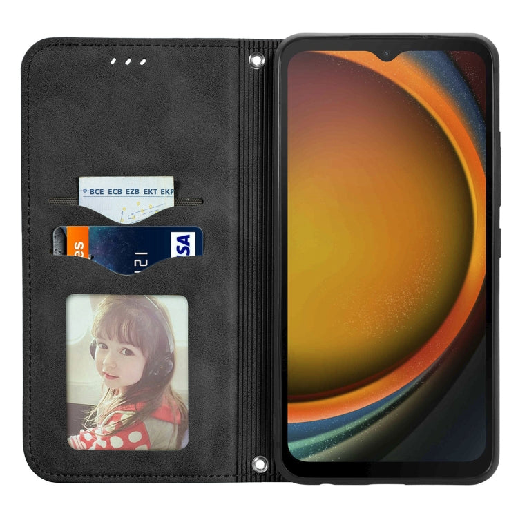 For Samsung Galaxy XCover 7 Retro Skin Feel Magnetic Leather Phone Case