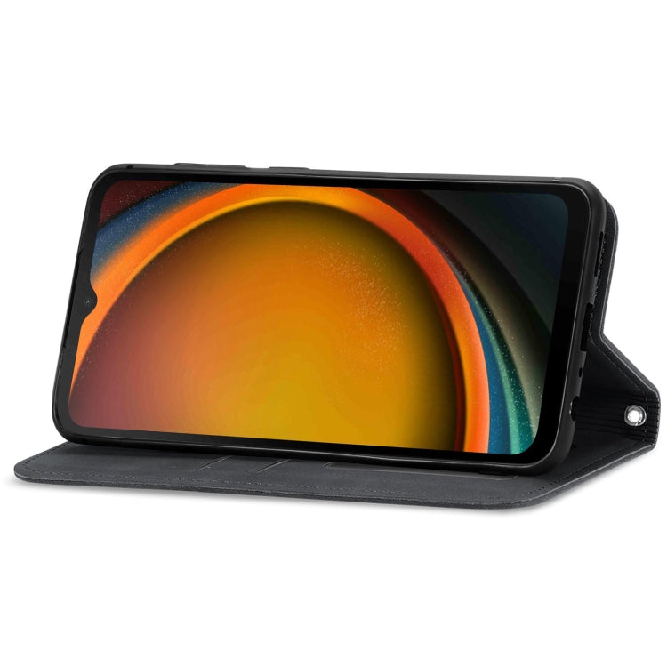 For Samsung Galaxy XCover 7 Retro Skin Feel Magnetic Leather Phone Case