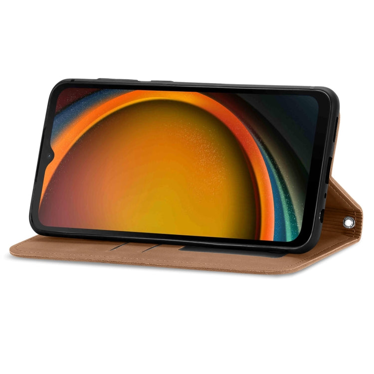 For Samsung Galaxy XCover 7 Retro Skin Feel Magnetic Leather Phone Case