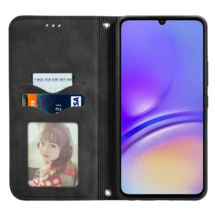 For Samsung Galaxy A05 Retro Skin Feel Magnetic Leather Phone Case