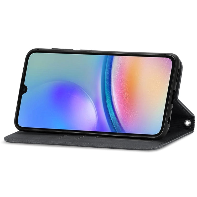 For Samsung Galaxy A05s 4G Retro Skin Feel Magnetic Leather Phone Case