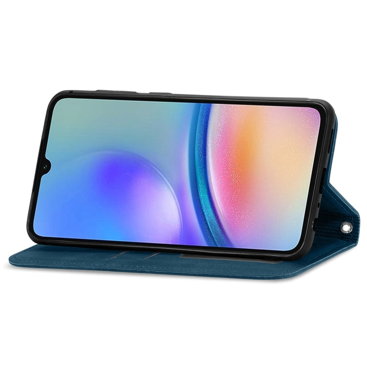 For Samsung Galaxy A05s 4G Retro Skin Feel Magnetic Leather Phone Case