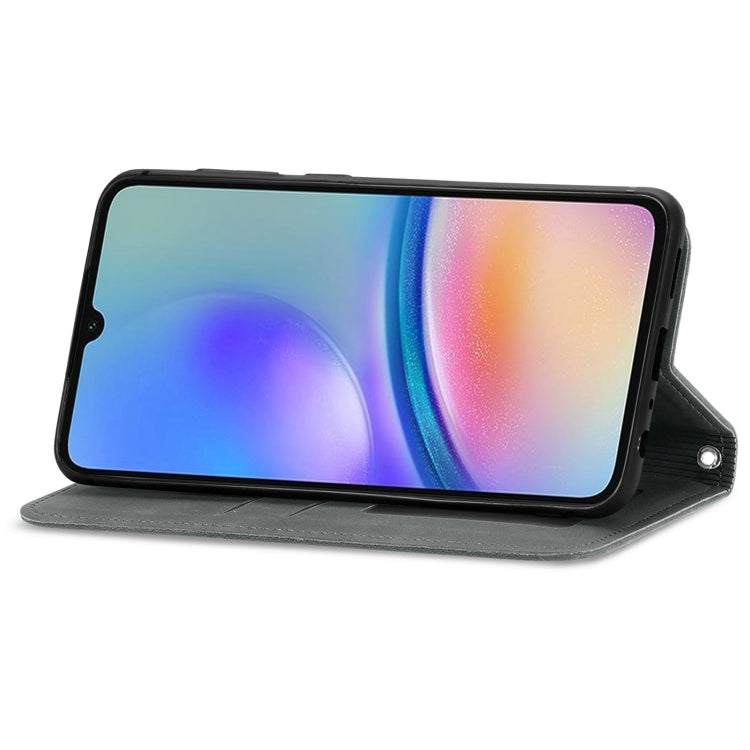 For Samsung Galaxy A05s 4G Retro Skin Feel Magnetic Leather Phone Case