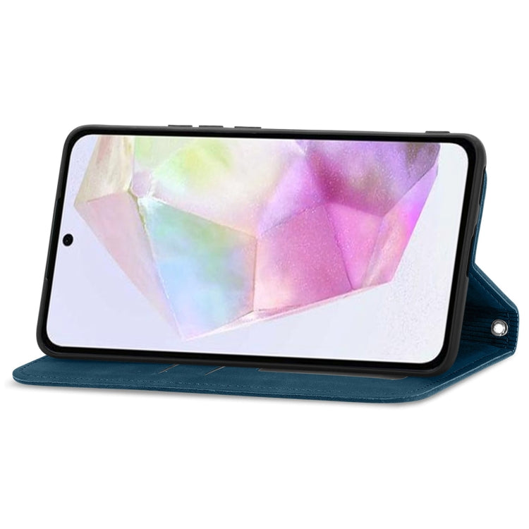 For Samsung Galaxy A35 5G Retro Skin Feel Magnetic Leather Phone Case
