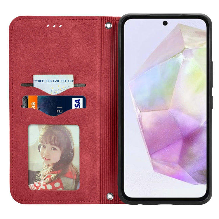 For Samsung Galaxy A35 5G Retro Skin Feel Magnetic Leather Phone Case