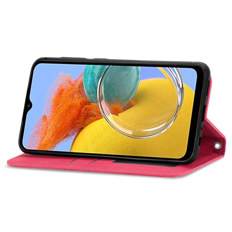 For Samsung Galaxy M14 4G Retro Skin Feel Magnetic Leather Phone Case