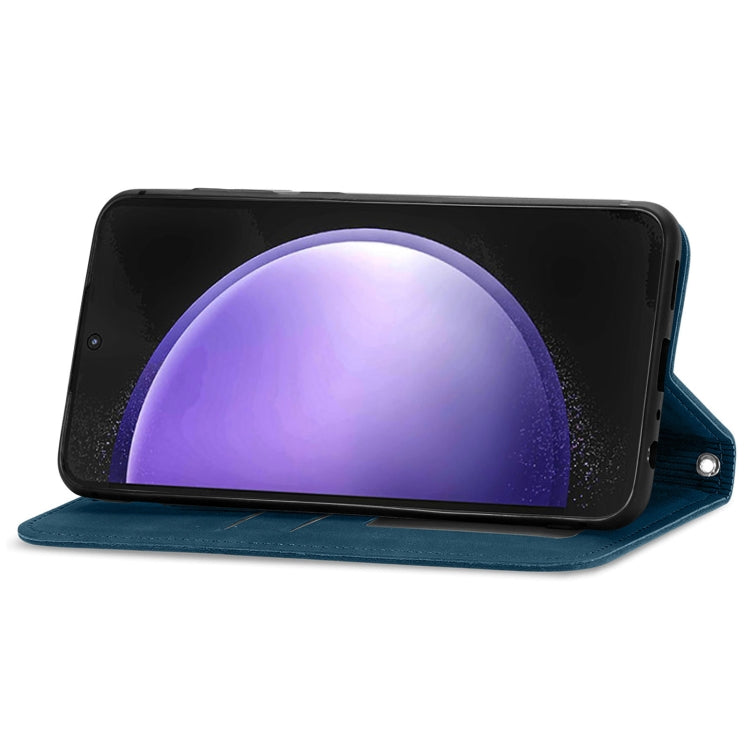 For Samsung Galaxy S23 FE 5G Retro Skin Feel Magnetic Leather Phone Case