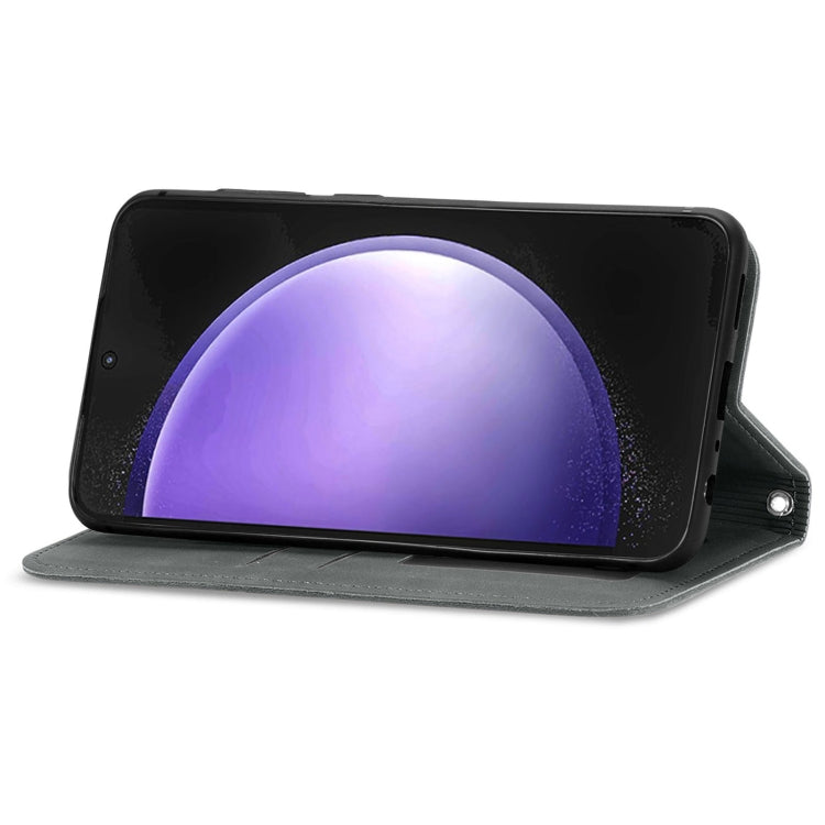 For Samsung Galaxy S23 FE 5G Retro Skin Feel Magnetic Leather Phone Case