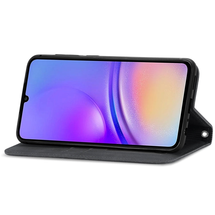 For Samsung Galaxy A06 Retro Skin Feel Magnetic Leather Phone Case