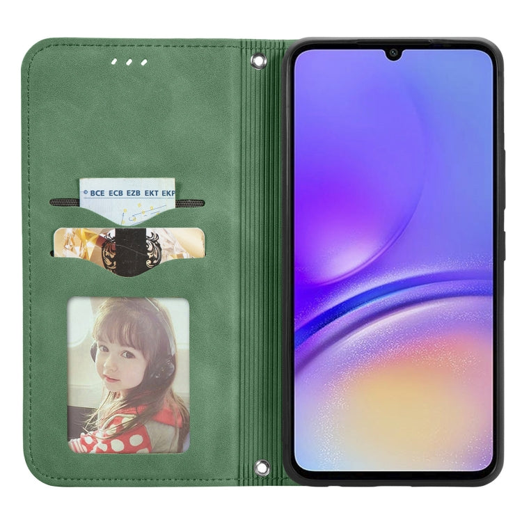 For Samsung Galaxy A06 Retro Skin Feel Magnetic Leather Phone Case