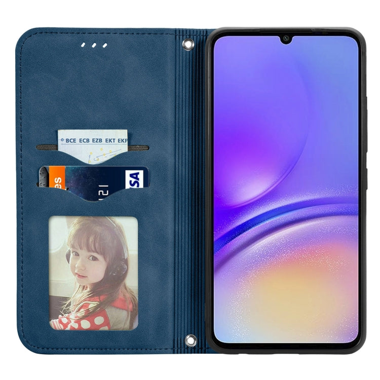 For Samsung Galaxy A06 Retro Skin Feel Magnetic Leather Phone Case