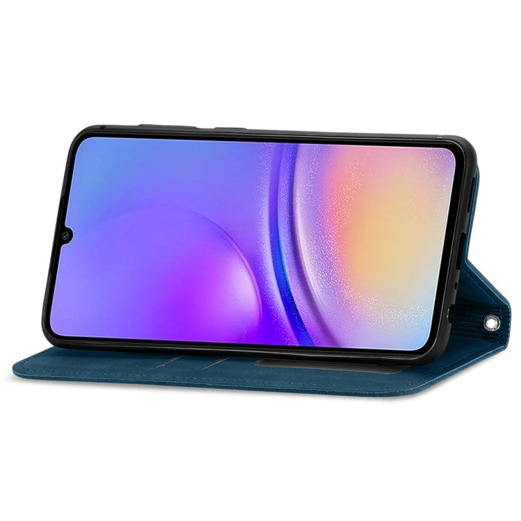 For Samsung Galaxy A06 Retro Skin Feel Magnetic Leather Phone Case