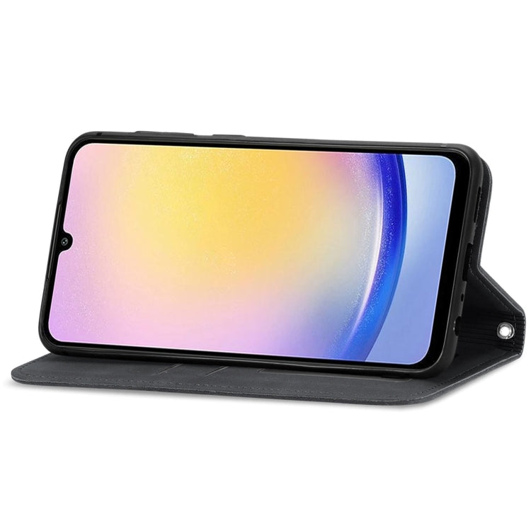For Samsung Galaxy A25 5G Retro Skin Feel Magnetic Leather Phone Case