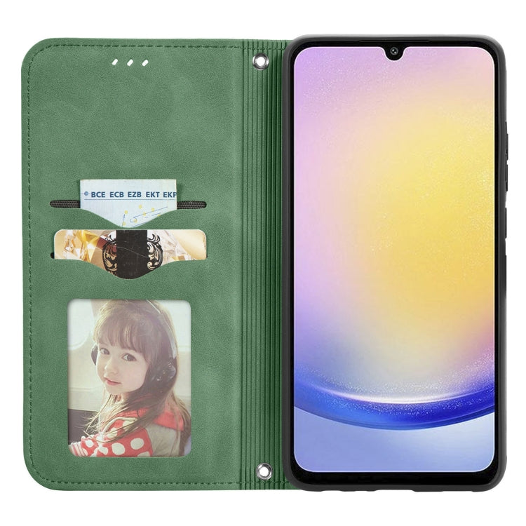 For Samsung Galaxy A25 5G Retro Skin Feel Magnetic Leather Phone Case