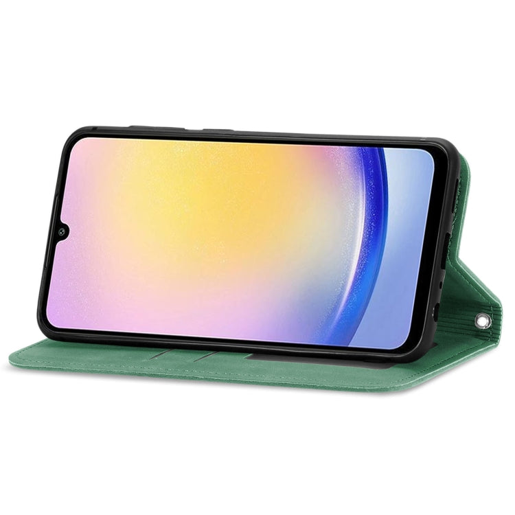 For Samsung Galaxy A25 5G Retro Skin Feel Magnetic Leather Phone Case