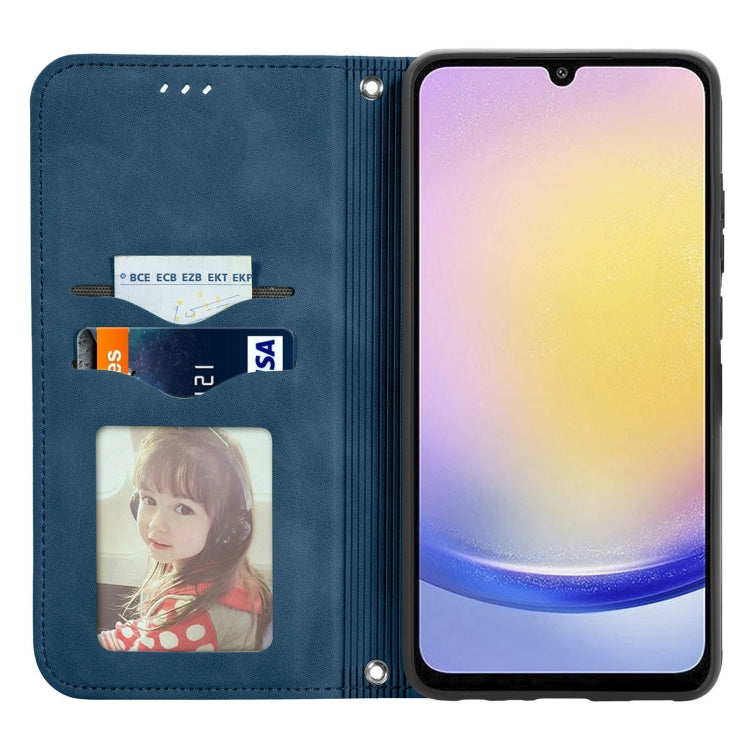 For Samsung Galaxy A25 5G Retro Skin Feel Magnetic Leather Phone Case