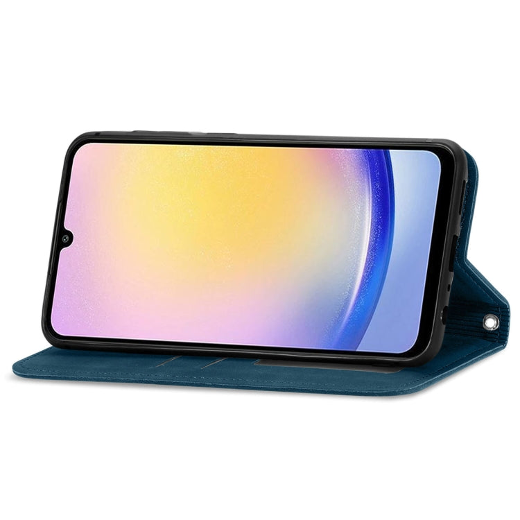 For Samsung Galaxy A25 5G Retro Skin Feel Magnetic Leather Phone Case