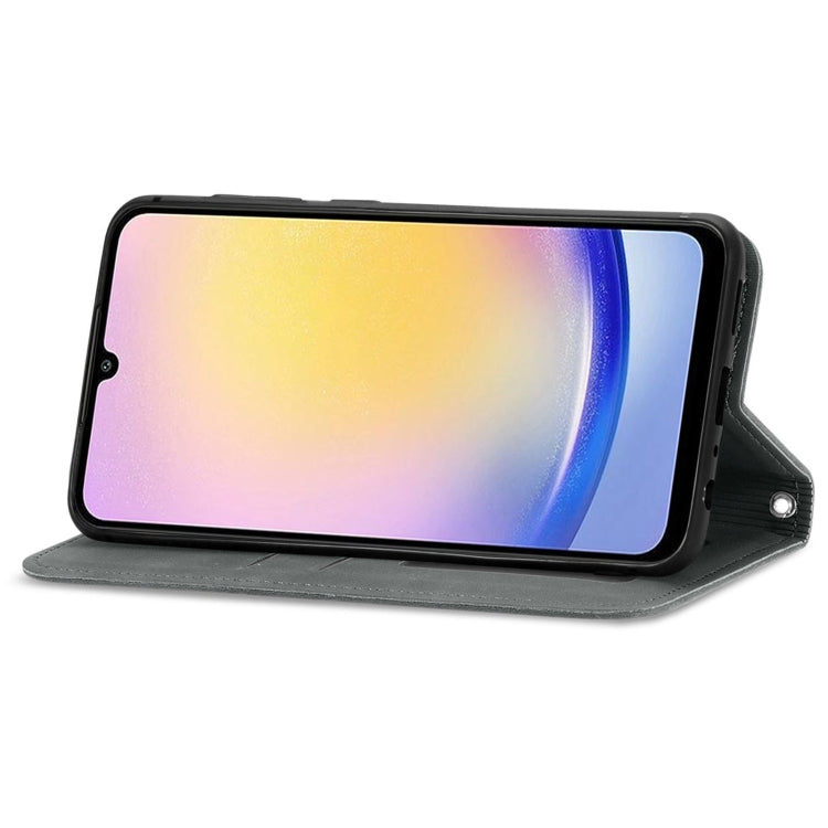 For Samsung Galaxy A25 5G Retro Skin Feel Magnetic Leather Phone Case