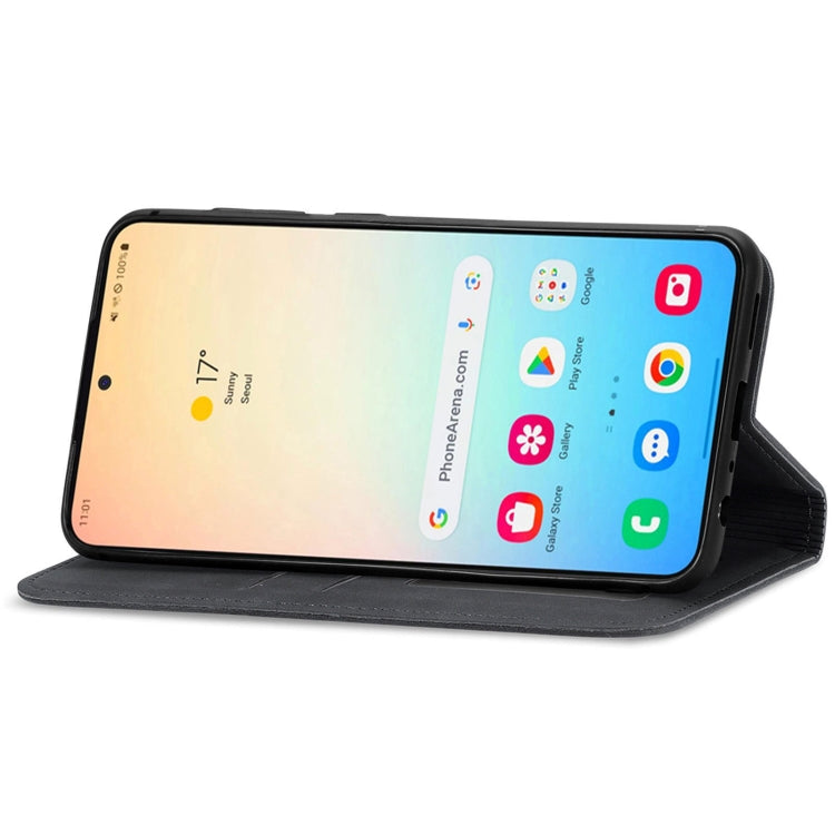 For Samsung Galaxy S25+ 5G Retro Skin Feel Magnetic Leather Phone Case