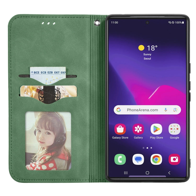 For Samsung Galaxy S25 Ultra 5G Retro Skin Feel Magnetic Leather Phone Case