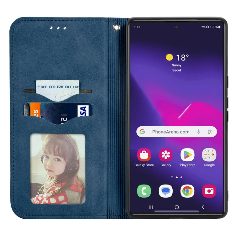 For Samsung Galaxy S25 Ultra 5G Retro Skin Feel Magnetic Leather Phone Case