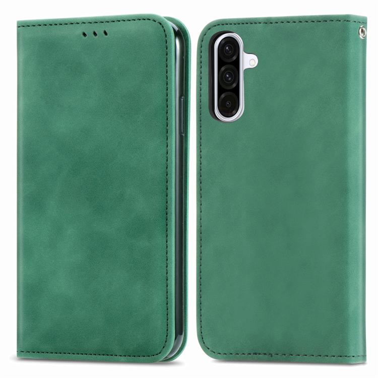 For Samsung Galaxy A37 5G Retro Skin Feel Magnetic Leather Phone Case
