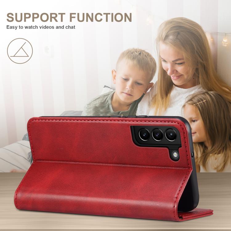 For Samsung Galaxy S26 5G Suteni Calf Texture Horizontal Flip Leather Phone Case