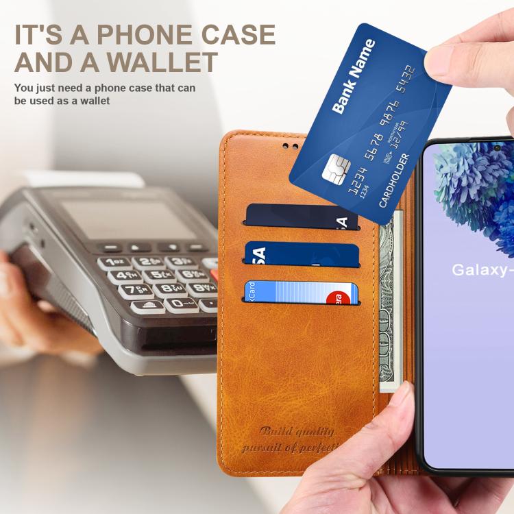 For Samsung Galaxy S26 5G Suteni Calf Texture Horizontal Flip Leather Phone Case