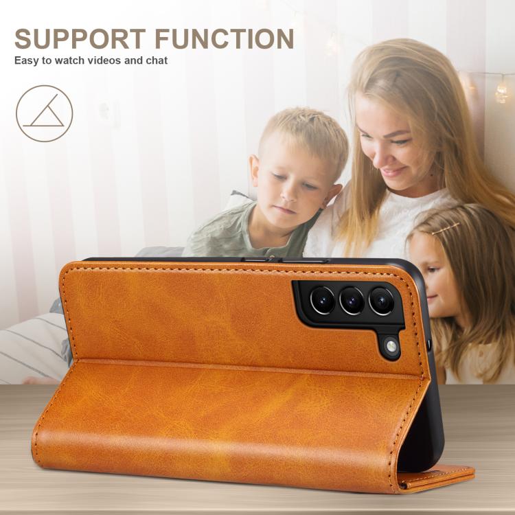 For Samsung Galaxy S26 5G Suteni Calf Texture Horizontal Flip Leather Phone Case