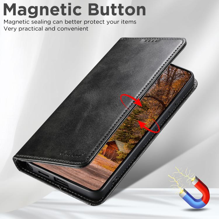 For Samsung Galaxy S26 Ultra 5G Suteni Calf Texture Horizontal Flip Leather Phone Case