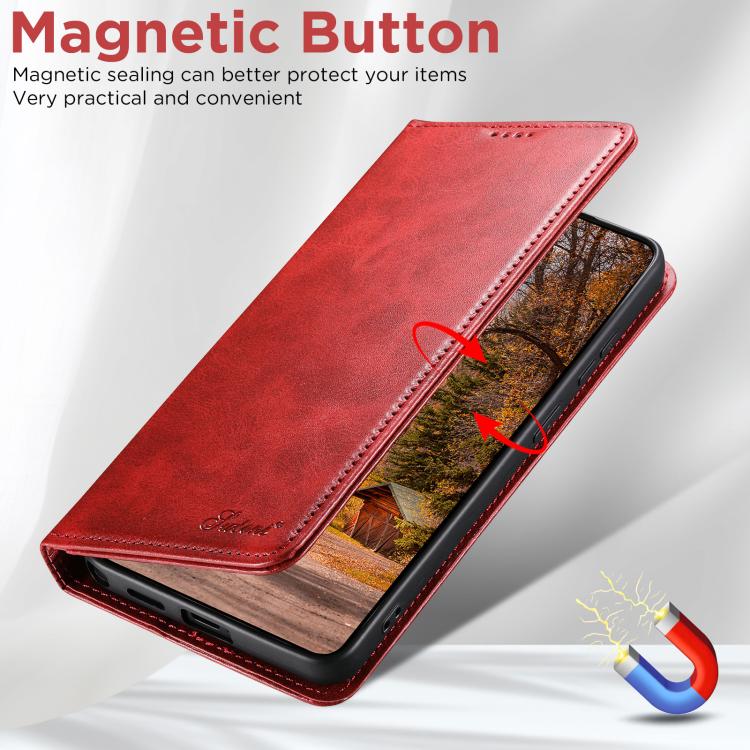 For Samsung Galaxy S26 Ultra 5G Suteni Calf Texture Horizontal Flip Leather Phone Case