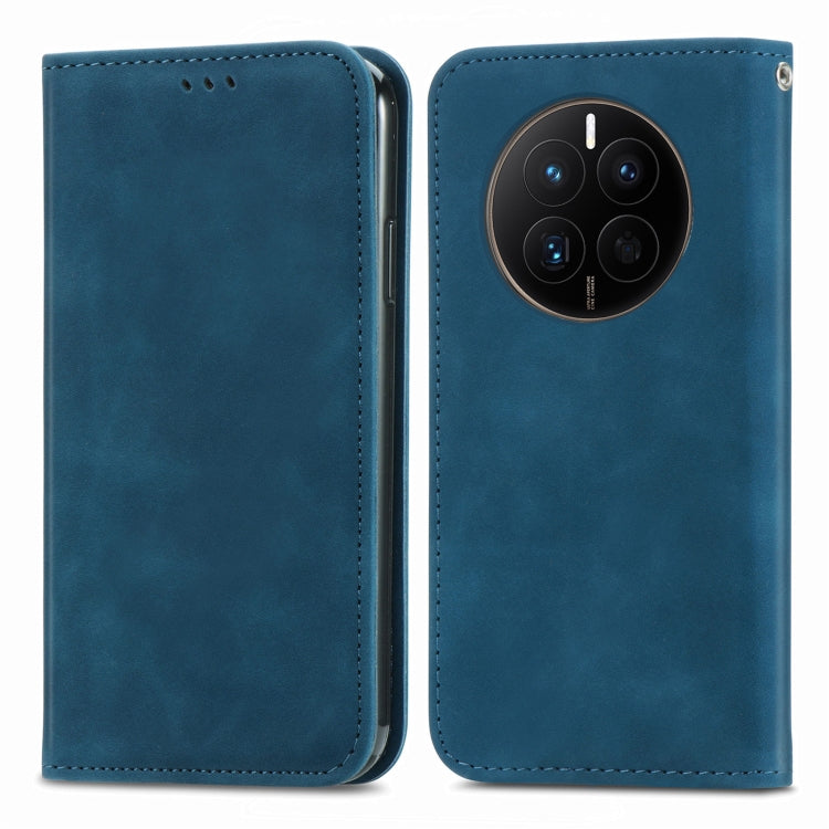 For Huawei Mate 50 Retro Skin Feel Magnetic Flip Leather Phone Case