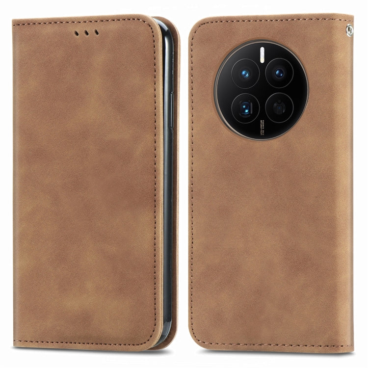 For Huawei Mate 50 Retro Skin Feel Magnetic Flip Leather Phone Case