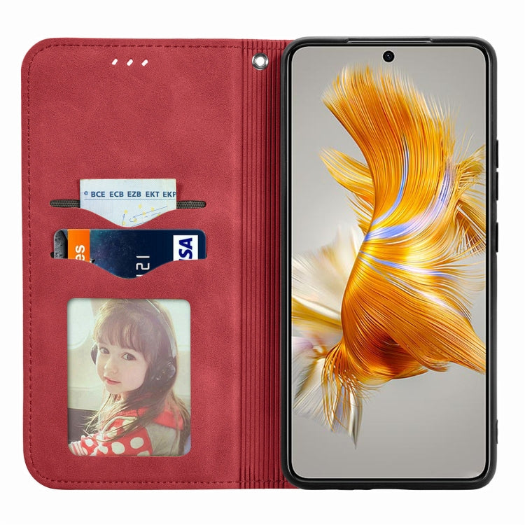 For Huawei Mate 50 Retro Skin Feel Magnetic Flip Leather Phone Case