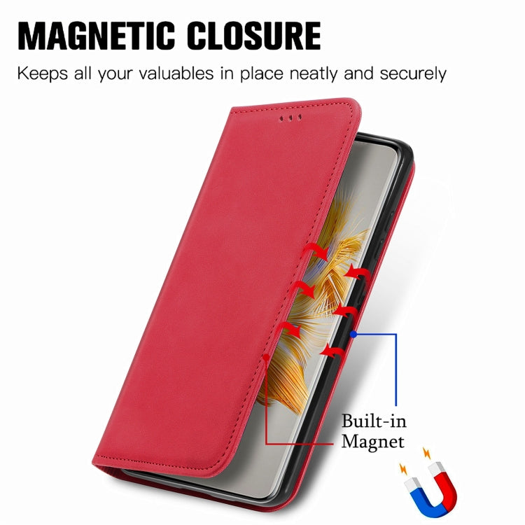 For Huawei Mate 50 Retro Skin Feel Magnetic Flip Leather Phone Case