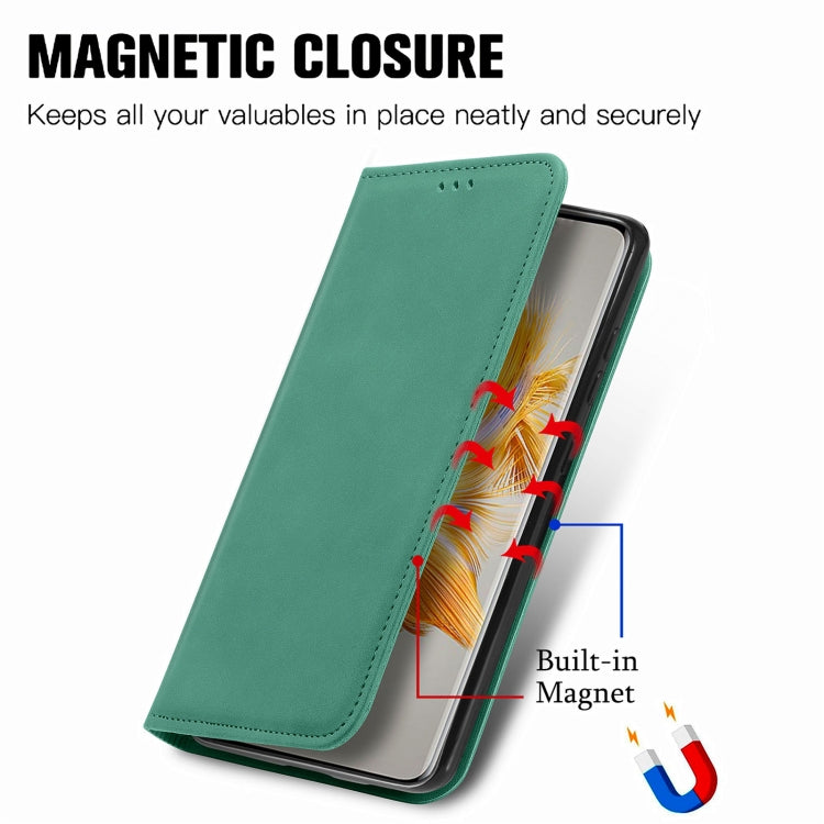 For Huawei Mate 50 Retro Skin Feel Magnetic Flip Leather Phone Case