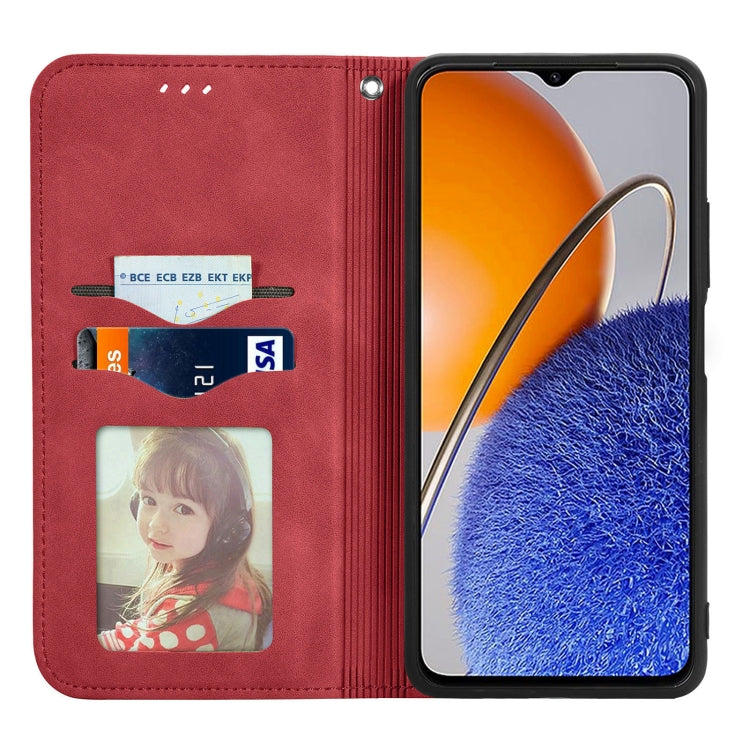 For Huawei Nova Y61 Retro Skin Feel Magnetic Flip Leather Phone Case