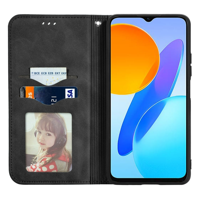 For Honor X6 Retro Skin Feel Magnetic Flip Leather Phone Case