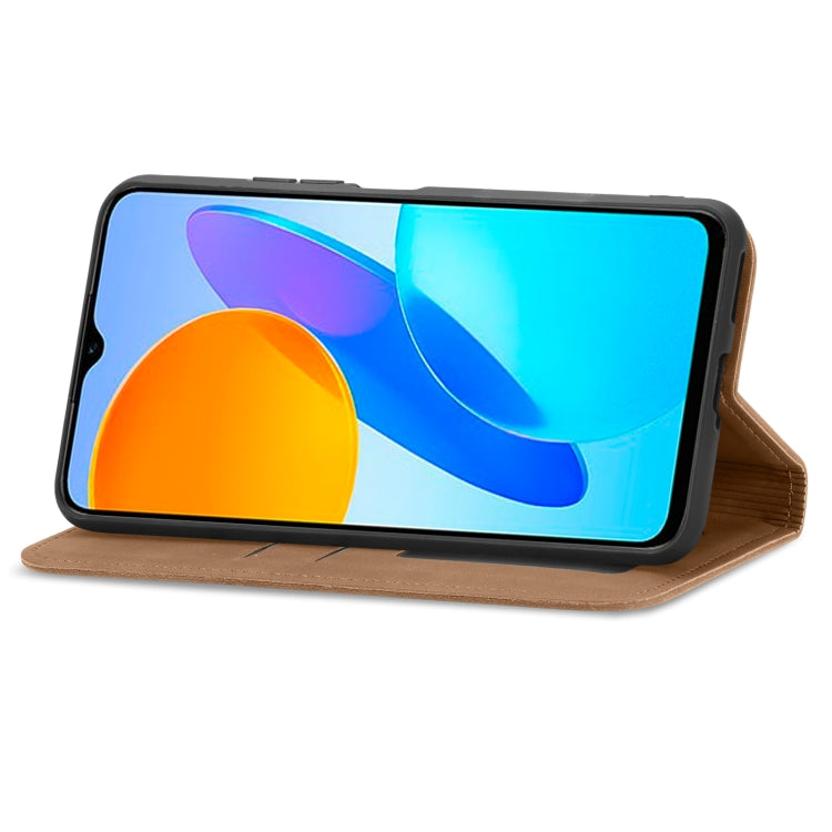 For Honor X6 Retro Skin Feel Magnetic Flip Leather Phone Case