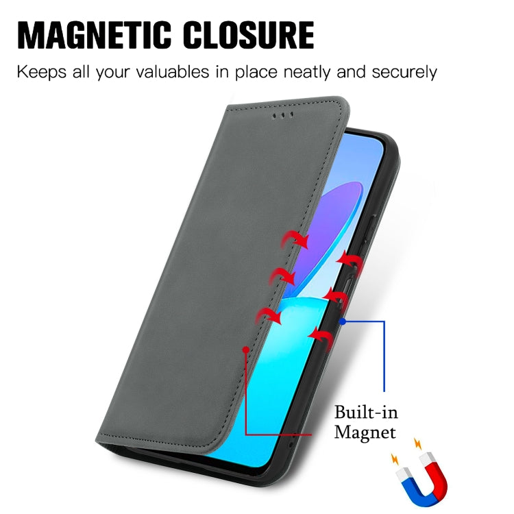 For Honor X6 Retro Skin Feel Magnetic Flip Leather Phone Case