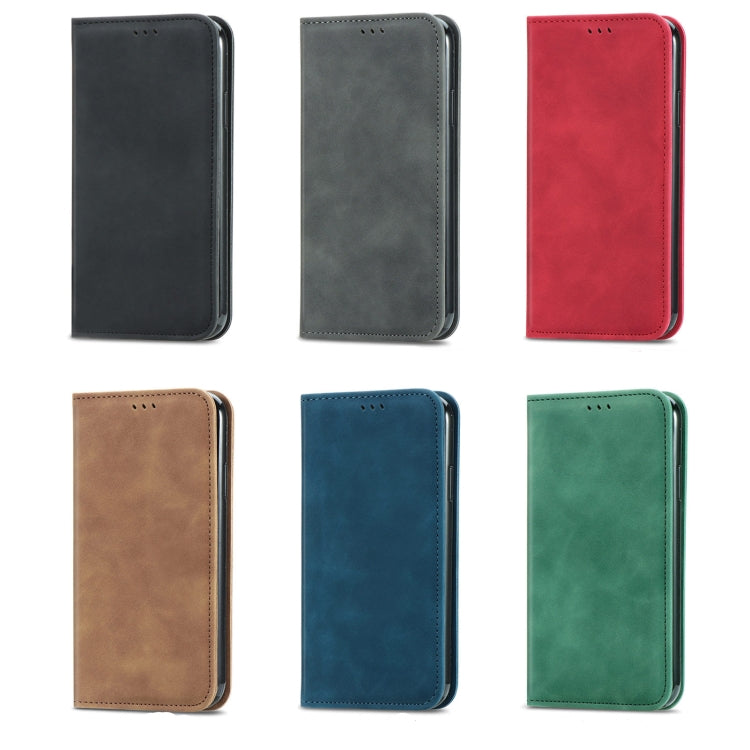 For Honor X6 Retro Skin Feel Magnetic Flip Leather Phone Case