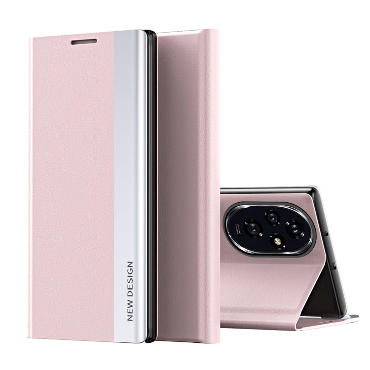 For Honor 200 Side Electroplated Adsorption Leather Phone Case