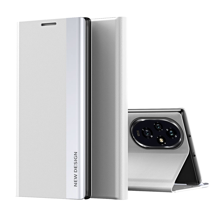 For Honor 200 Pro Side Electroplated Adsorption Leather Phone Case