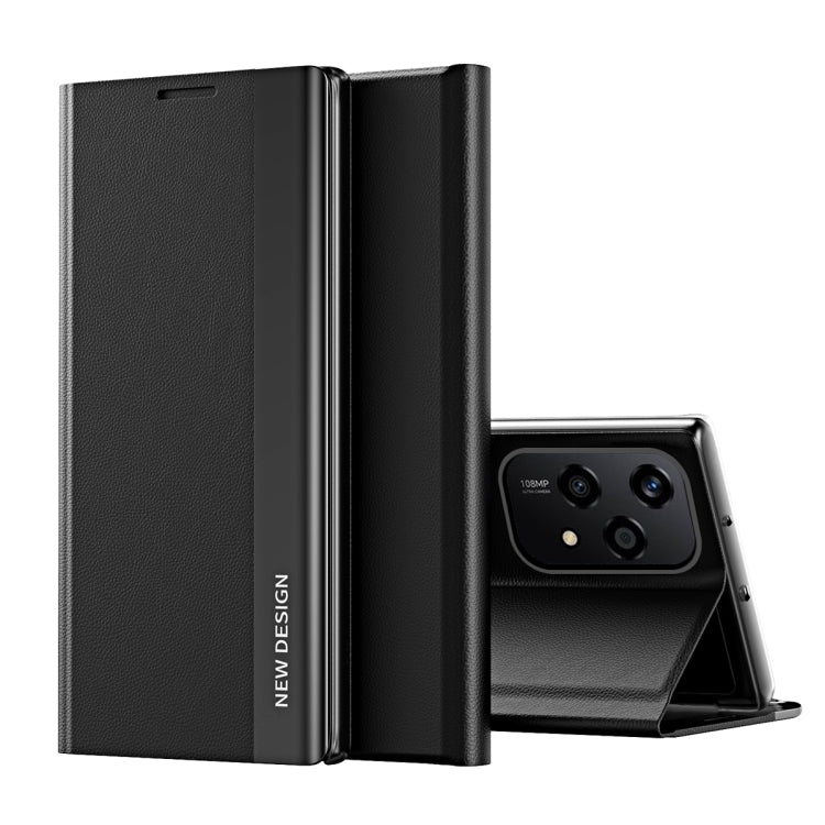 For Honor 200 Lite Global Side Electroplated Adsorption Leather Phone Case