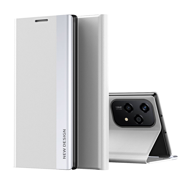 For Honor 200 Lite Global Side Electroplated Adsorption Leather Phone Case