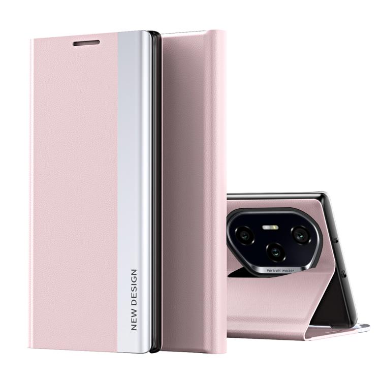 For Honor 300 Pro Side Electroplated Adsorption Leather Phone Case