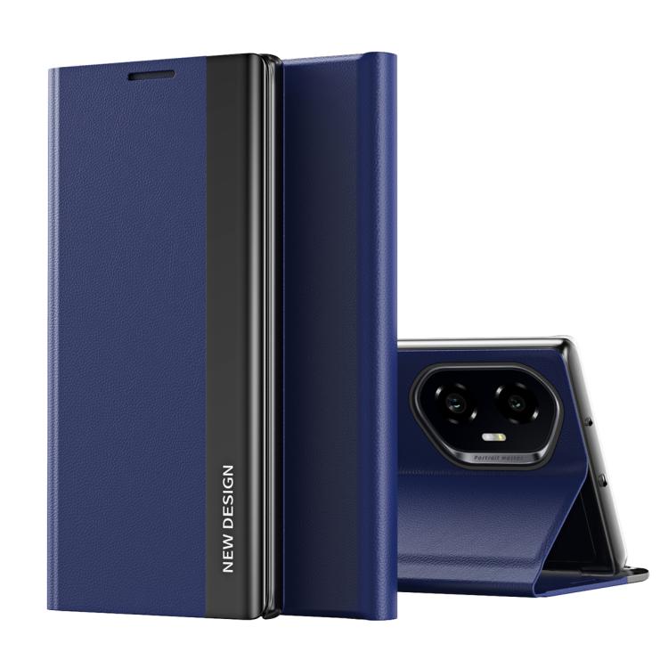 For Honor 300 Side Electroplated Adsorption Leather Phone Case