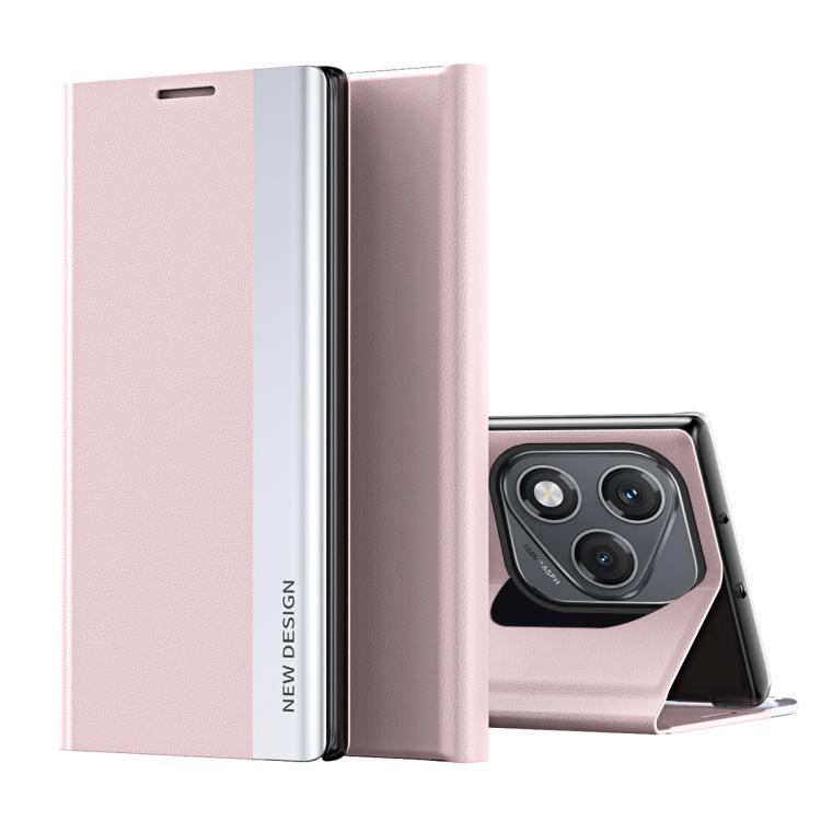 For Honor 400 Lite Global Side Electroplated Adsorption Leather Phone Case