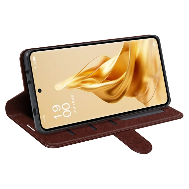 For OPPO Reno9 Pro+ R64 Texture Horizontal Flip Leather Phone Case