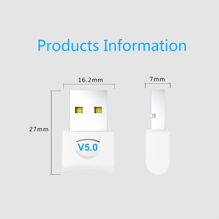 Bluetooth adapter 5.0 USB Desktop Computer Driver-free Bluetooth Audio Receiver